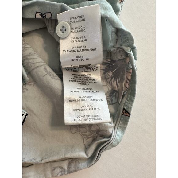 Salty Crew Button Shirt XL Tropic Sails Nautical Floral Outdoor Blue Short Sleev - Picture 9 of 12